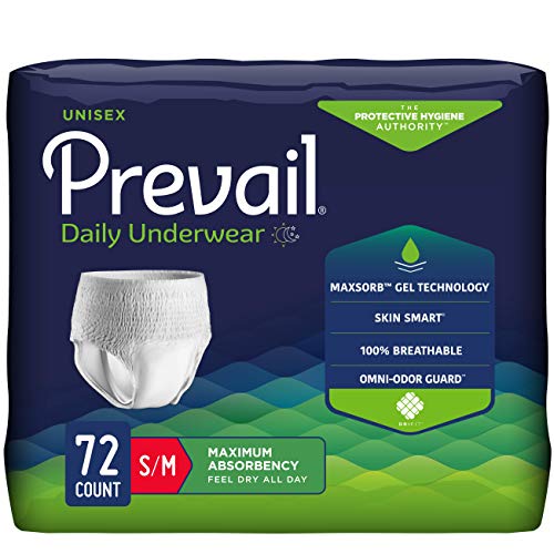 Prevail Incontinence Protective Underwear, Maximum Absorbency, Sm...