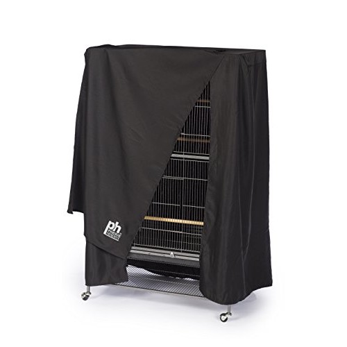 Prevue Hendryx Pet Products Good Night Bird Cage Cover, Large, Black