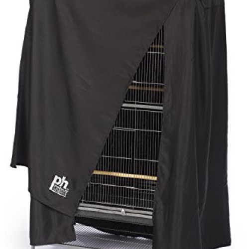 Prevue Hendryx Pet Products Good Night Bird Cage Cover, Large, Black