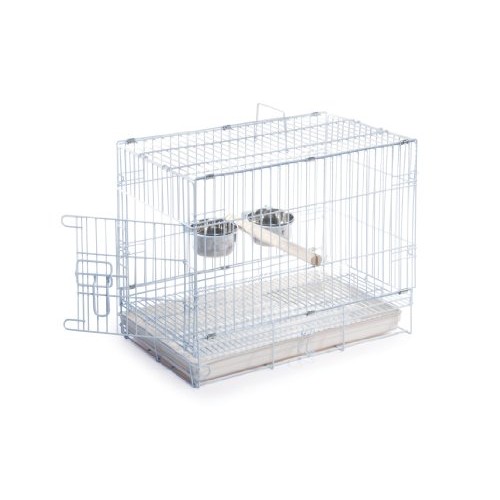 Prevue Hendryx Travel Bird Cage 1305 White, 20-Inch by 12-1/2-Inc...