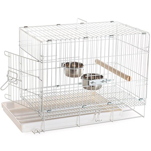 Prevue Hendryx Travel Bird Cage 1305 White, 20-Inch by 12-1/2-Inc...