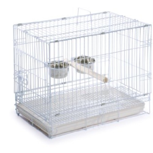 Prevue Hendryx Travel Bird Cage 1305 White, 20-Inch by 12-1/2-Inc...