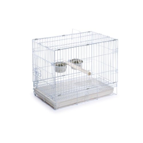 Prevue Hendryx Travel Bird Cage 1305 White, 20-Inch by 12-1/2-Inc...