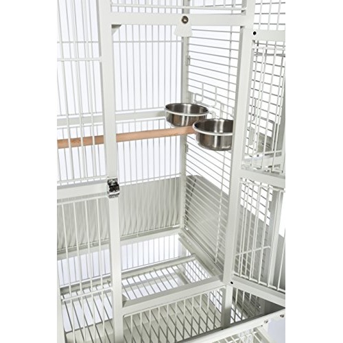 Prevue Pet Products 34512 Dometop Bird Cage, Small, Chalk White