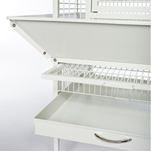 Prevue Pet Products 34512 Dometop Bird Cage, Small, Chalk White