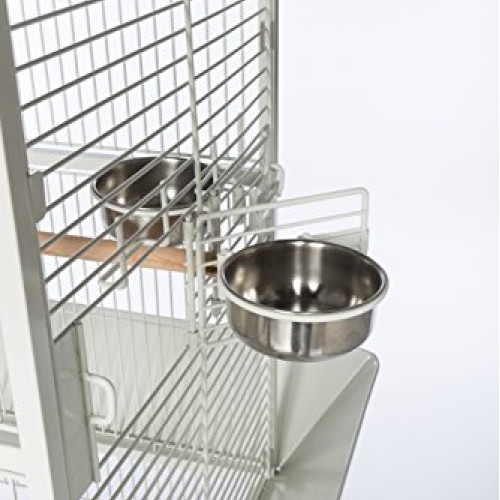 Prevue Pet Products 34512 Dometop Bird Cage, Small, Chalk White
