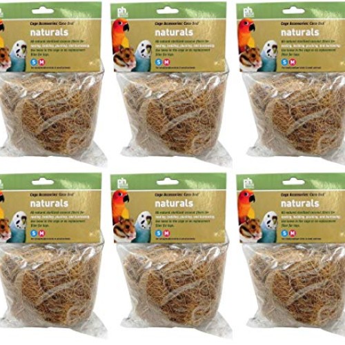 Prevue Pet Products 6 Pack of Coco Bedding for Small/Medium Birds...