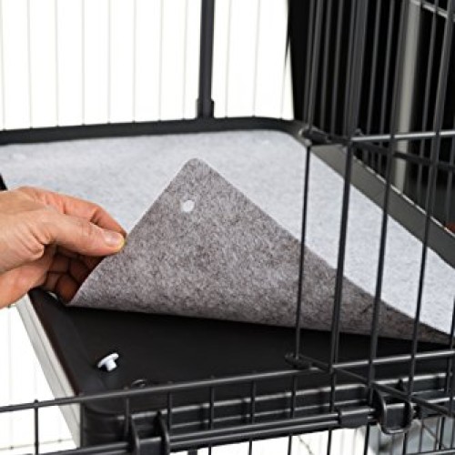 Prevue Pet Products Deluxe Cat Home With 3 Levels, Black