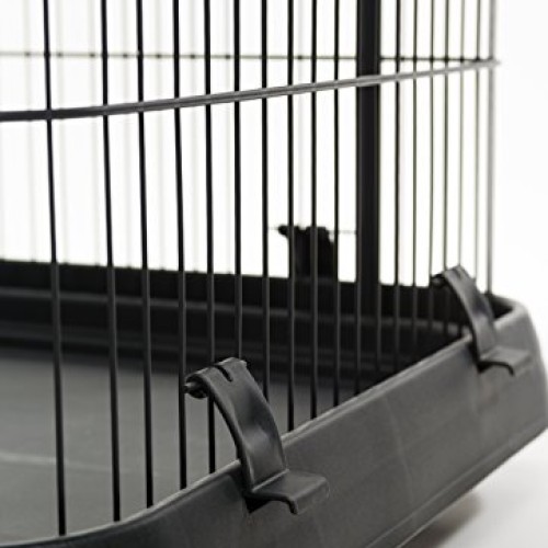 Prevue Pet Products Deluxe Cat Home With 3 Levels, Black