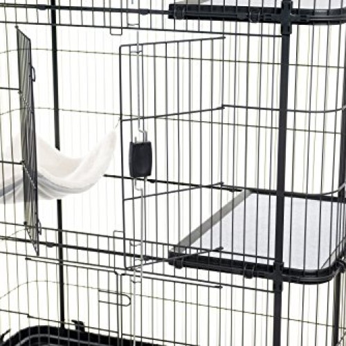 Prevue Pet Products Premium Cat Home With 4 Levels, Black