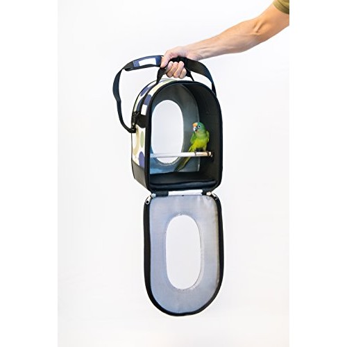 Prevue Pet Products Soft Sided Bird Travel Carrier with Perch Lar...