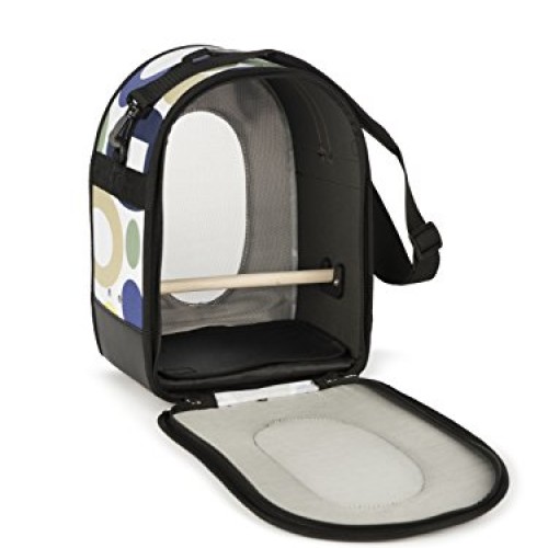 Prevue Pet Products Soft Sided Bird Travel Carrier with Perch Lar...