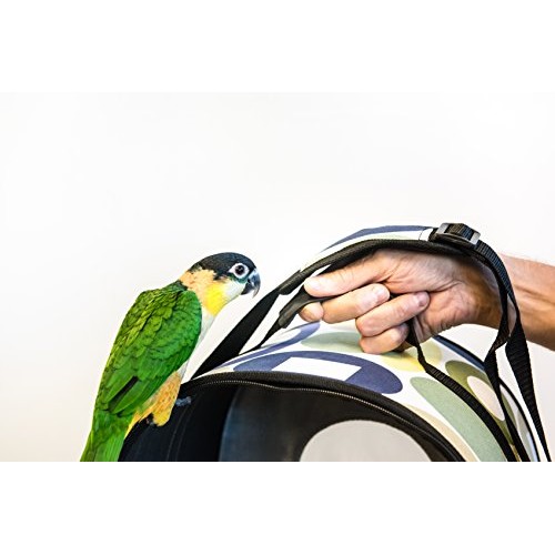 Prevue Pet Products Soft Sided Bird Travel Carrier with Perch Sma...