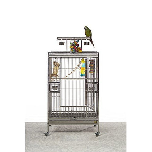 Prevue Pet Products Stainless Steel Play top Bird Cage, Stainless...