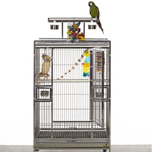 Prevue Pet Products Stainless Steel Play top Bird Cage, Stainless...