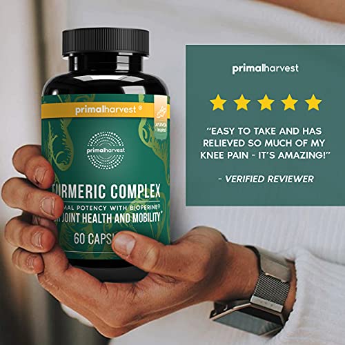 Turmeric Curcumin with Black Pepper BioPerine by Primal Harvest...