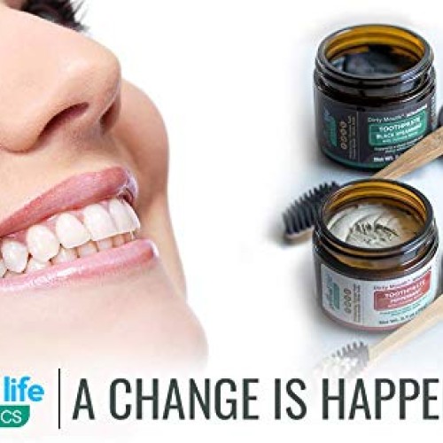 Dirty Mouth Natural Alkalizing Toothpaste for Sensitive Teeth and...