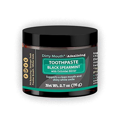 Dirty Mouth Natural Alkalizing Toothpaste for Sensitive Teeth and...