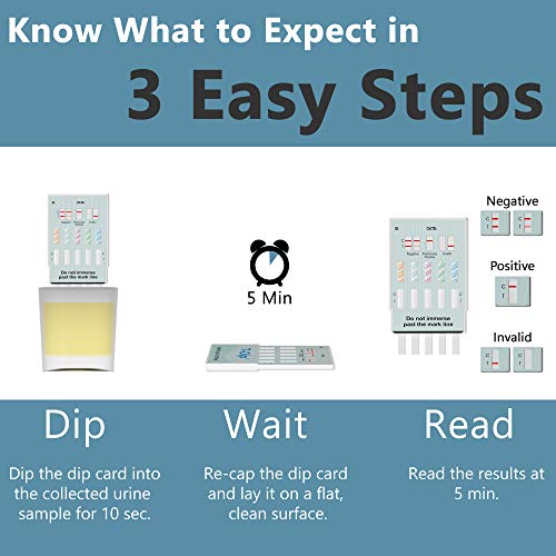 Prime Screen 1 Pack 5 Panel Urine Drug Test Kit AMP, COC, mAMP...