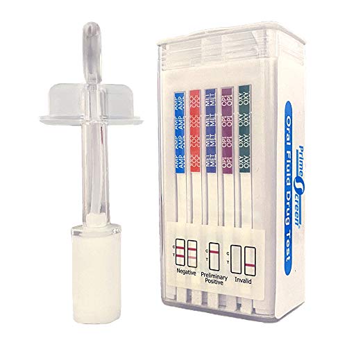 Prime Screen 10 Pack 6 Panel Saliva Oral Fluid Test Kit, E&I Ex...