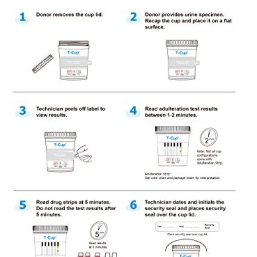 Prime Screen 12 Panel Instant Test Cup - TDOA-6125 5 Pack