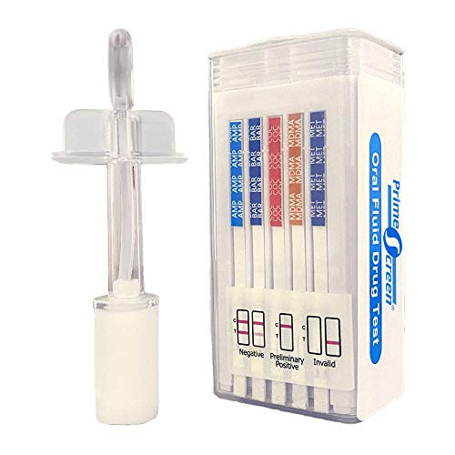 Prime Screen 25 Pack 10 Panel Saliva Oral Fluid Test Kit, E&I E...