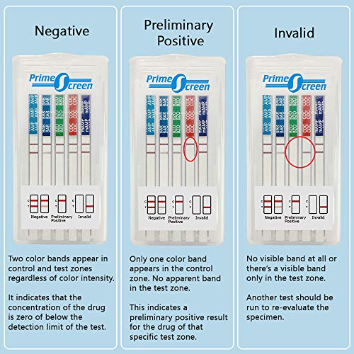 Prime Screen 5 Pack 7 Panel Oral Saliva Drug Test Kit, Employme...