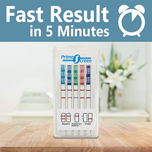 Prime Screen 5 Pack 7 Panel Oral Saliva Drug Test Kit, Employme...