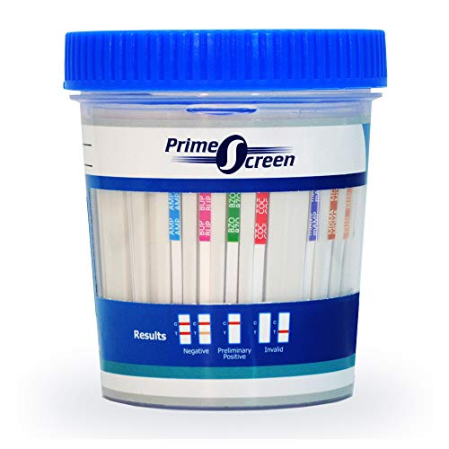 Prime Screen-6 Panel Multi Drug Urine Test Cup AMP,BZO,COC,mAMP,...