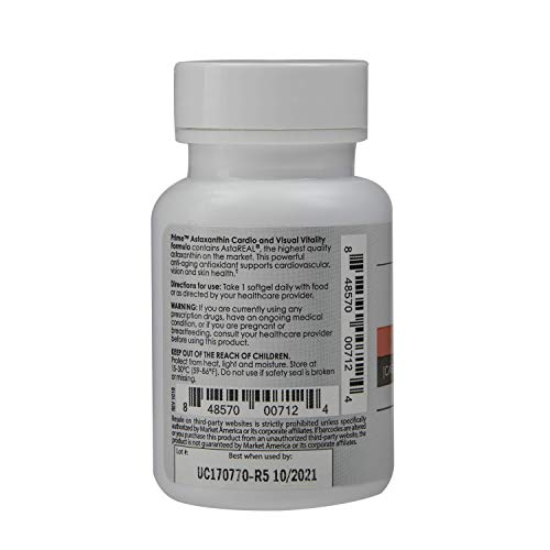 Prime Astaxanthin Cardio and Visual Vitality Formula, Anti-Aging ...