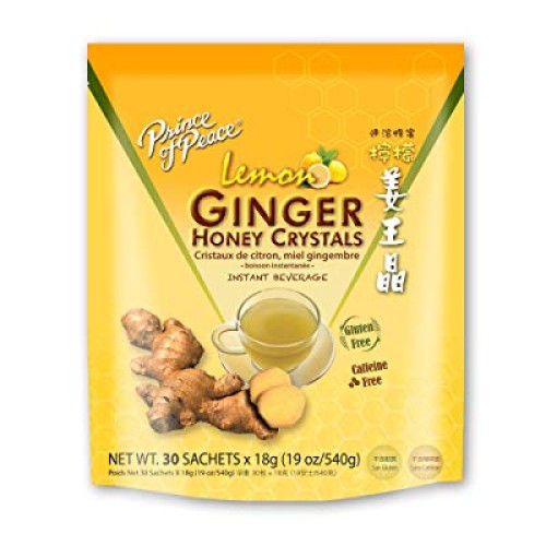 Prince of Peace Instant Lemon Ginger Honey Crystals, 30 Sachets –...