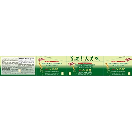 Prince of Peace Ultra Strength Red Panax Ginseng Extractum 10 cc ...