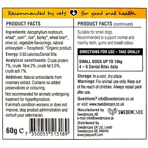 Proden Plaqueoff Animal Dental Bites 60g