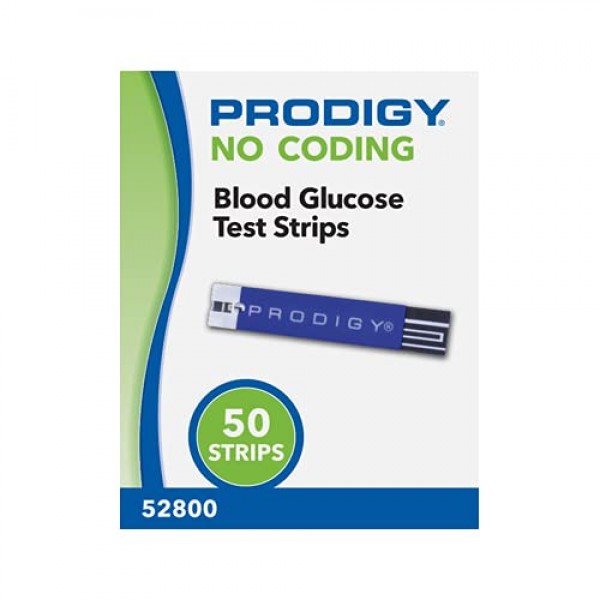 Prodigy No Coding Blood Glucose Test Strips 50 ct