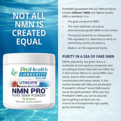 ProHealth Longevity NMN Pro Bundle - Uthever Brand NMN - 1 Bottle...