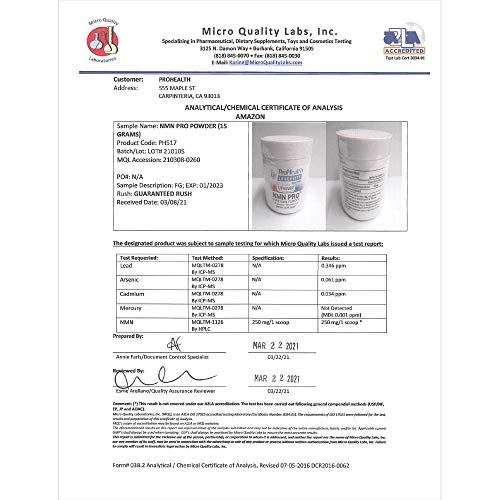 ProHealth Longevity NMN Pro Bundle - Uthever Brand NMN - 1 Bottle...