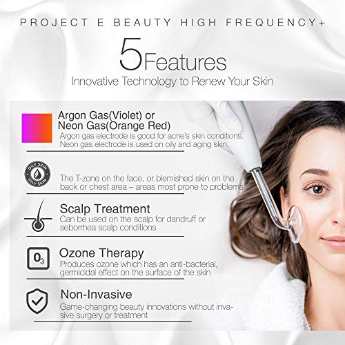 Project E Beauty High Frequency Facial Machine | Skin Tightening ...