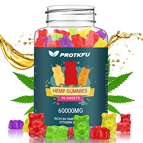Premium Hemp Gummies 60000mg 90ct by PROTKFU - 100% Natural Hemp ...