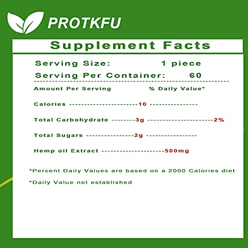 Premium Hemp Oil Gummies 100000mg 60ct by PROTKFU - Hemp Oil Infu...