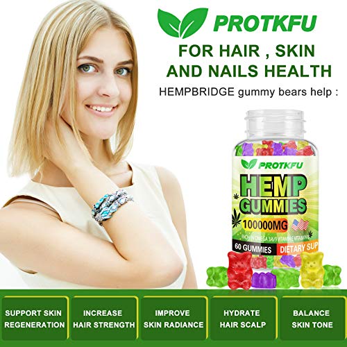 Premium Hemp Oil Gummies 100000mg 60ct by PROTKFU - Hemp Oil Infu...
