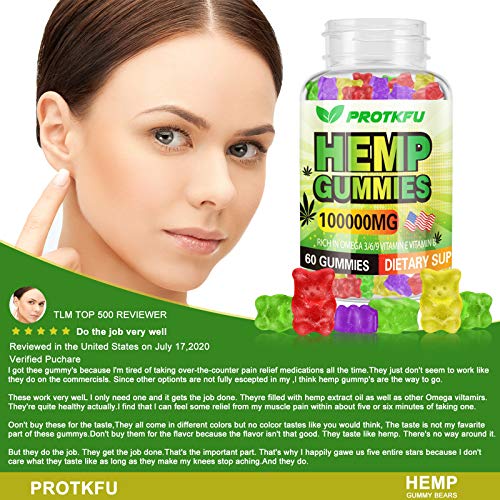 Premium Hemp Oil Gummies 100000mg 60ct by PROTKFU - Hemp Oil Infu...