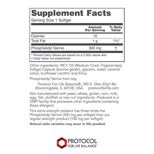 Protocol For Life Balance - Phosphatidyl Serine Extra Strength ...