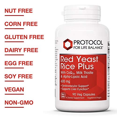 Protocol For Life Balance - Red Yeast Rice Plus 600 mg - with CoQ...