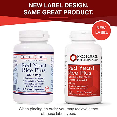 Protocol For Life Balance - Red Yeast Rice Plus 600 mg - with CoQ...