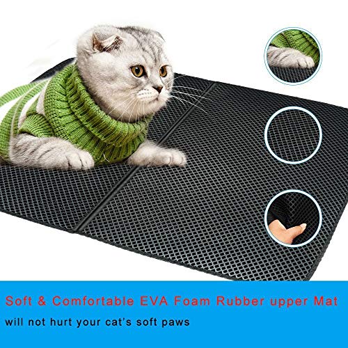 Waterproof Pet Cat Litter Mat Double Layer Litter Cat Bed Pads Tr...