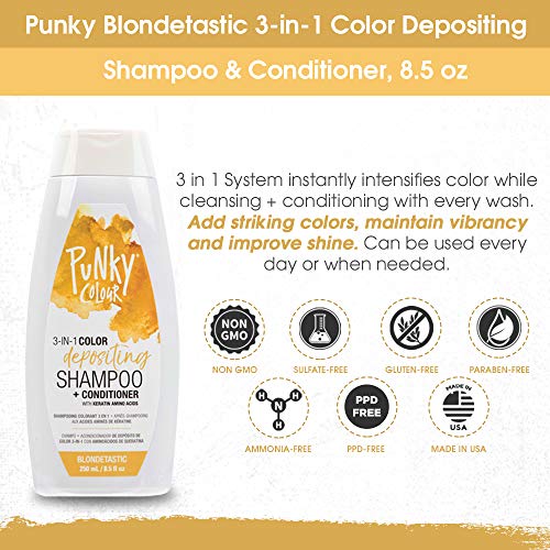 Punky Blondetastic 3-in-1 Color Depositing Shampoo & Conditioner ...