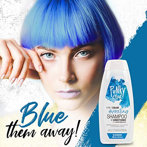 Punky Bluemania 3-in-1 Color Depositing Shampoo & Conditioner wit...