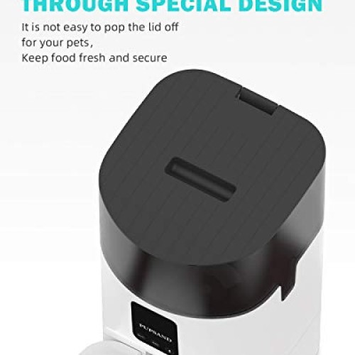 PUPSAND Automatic Cat Feeder 7L Bluetooth Dog Food Dispenser, Tim...