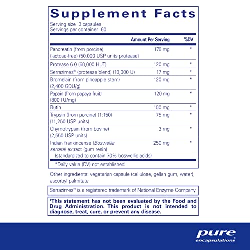 Pure Encapsulations Systemic Enzyme Complex | Supplement to Suppo...