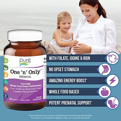 Pure Essence Labs One n Only Prenatal Vitamins - One a Day Multiv...